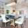 a dining room with a table and chairs